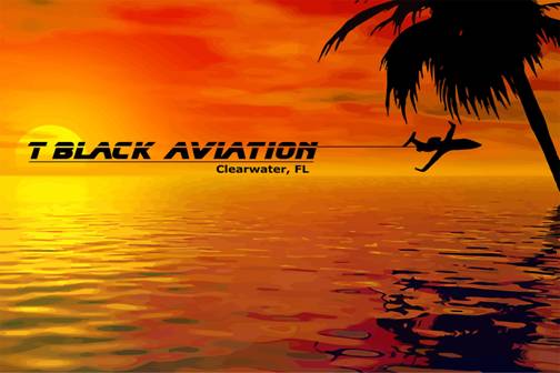 T Black Aviation Logo