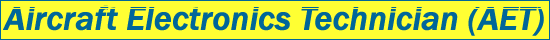 Aircraft Electronics Technician (AET) Logo